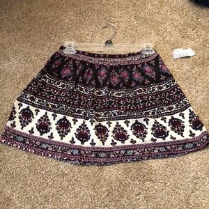 Navy and Cream Skirt